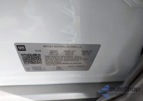 2022 Buick Enclave Awd Premium from USA, damaged, VIN 5GAEVBKW8NJ133029